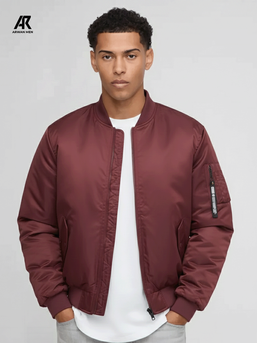 Bomber Jacket F Bordeaux