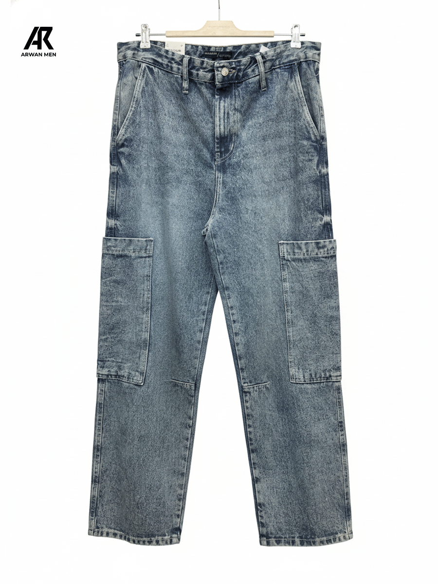 Jean Cargo F Jean Cargo Denim Premium - Coupe Confort & Style Urbain